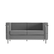 Flash Furniture ZB-REGAL-810-2-LS-GY-GG Loveseat, 57" Wide, Gray - Default Title