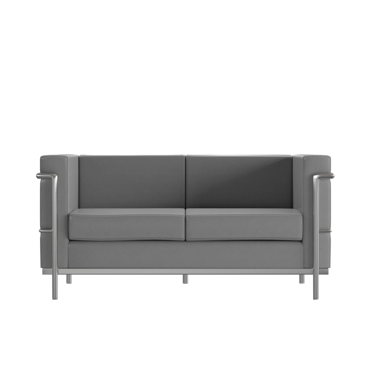 Flash Furniture ZB-REGAL-810-2-LS-GY-GG Loveseat, 57" Wide, Gray - Default Title