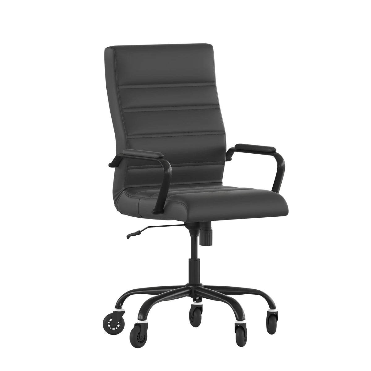 Flash Furniture GO-2286H-BK Office Chair, 26" Wide, Black - GO-2286H-BK-BK-RLB-GG