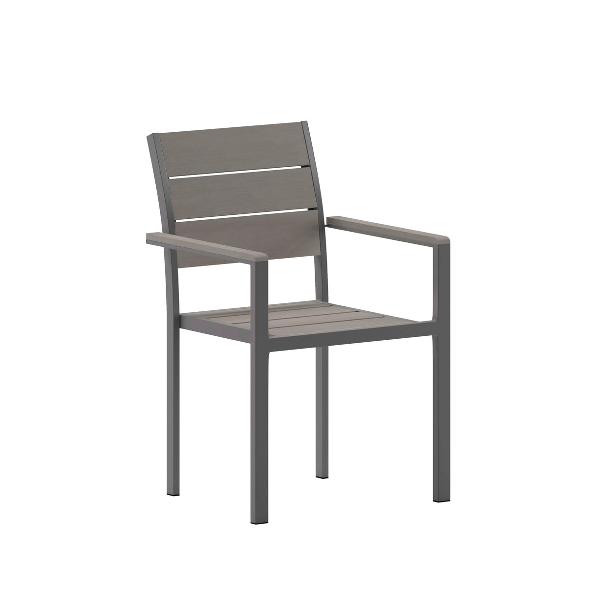 Flash Furniture SB-CA108 Chair, 15 3/4" Wide - Arm Chair Slat Back