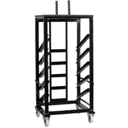 Flash Furniture Powder Coated Steel Table Dolly, 10 Tables, Black - 28 1/2"