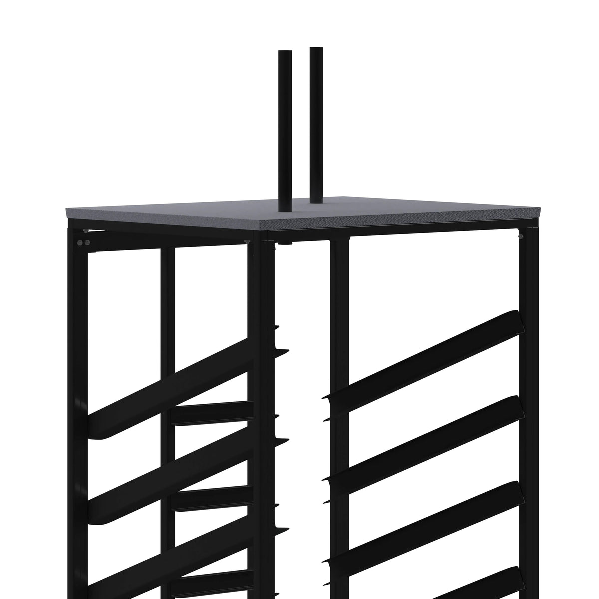 Flash Furniture Powder Coated Steel Table Dolly, 10 Tables, Black - photo 7