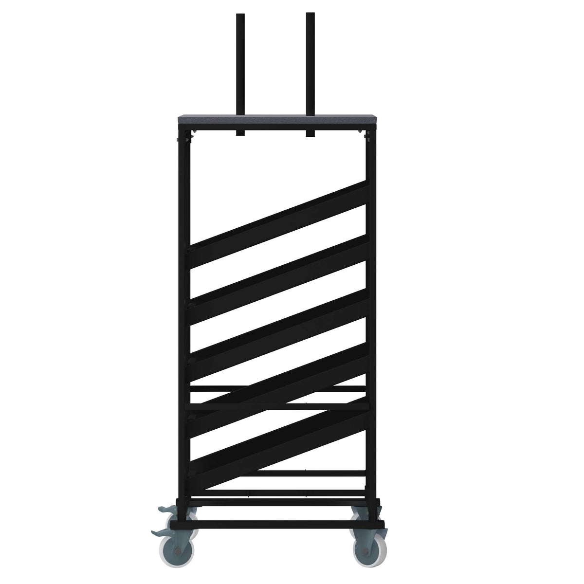 Flash Furniture Powder Coated Steel Table Dolly, 10 Tables, Black - photo 8