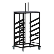 Flash Furniture Powder Coated Steel Table Dolly, 10 Tables, Black - 34 1/2"