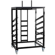 Flash Furniture Powder Coated Steel Table Dolly, 10 Tables, Black - 40"
