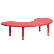 Flash Furniture YU-YCX-004-2-MOON-TBL Table, 35" x 65" - Red