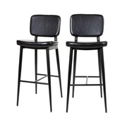 Flash Furniture AY-S01 Bar Stool, 18" Wide, 2/Pack - Black