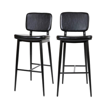 Flash Furniture AY-S01 Bar Stool, 18" Wide, 2/Pack - Black