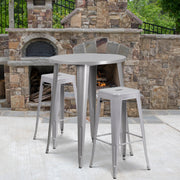 Flash Furniture CH-51090BH-2-30SQST Table, 30" Diameter - photo 2