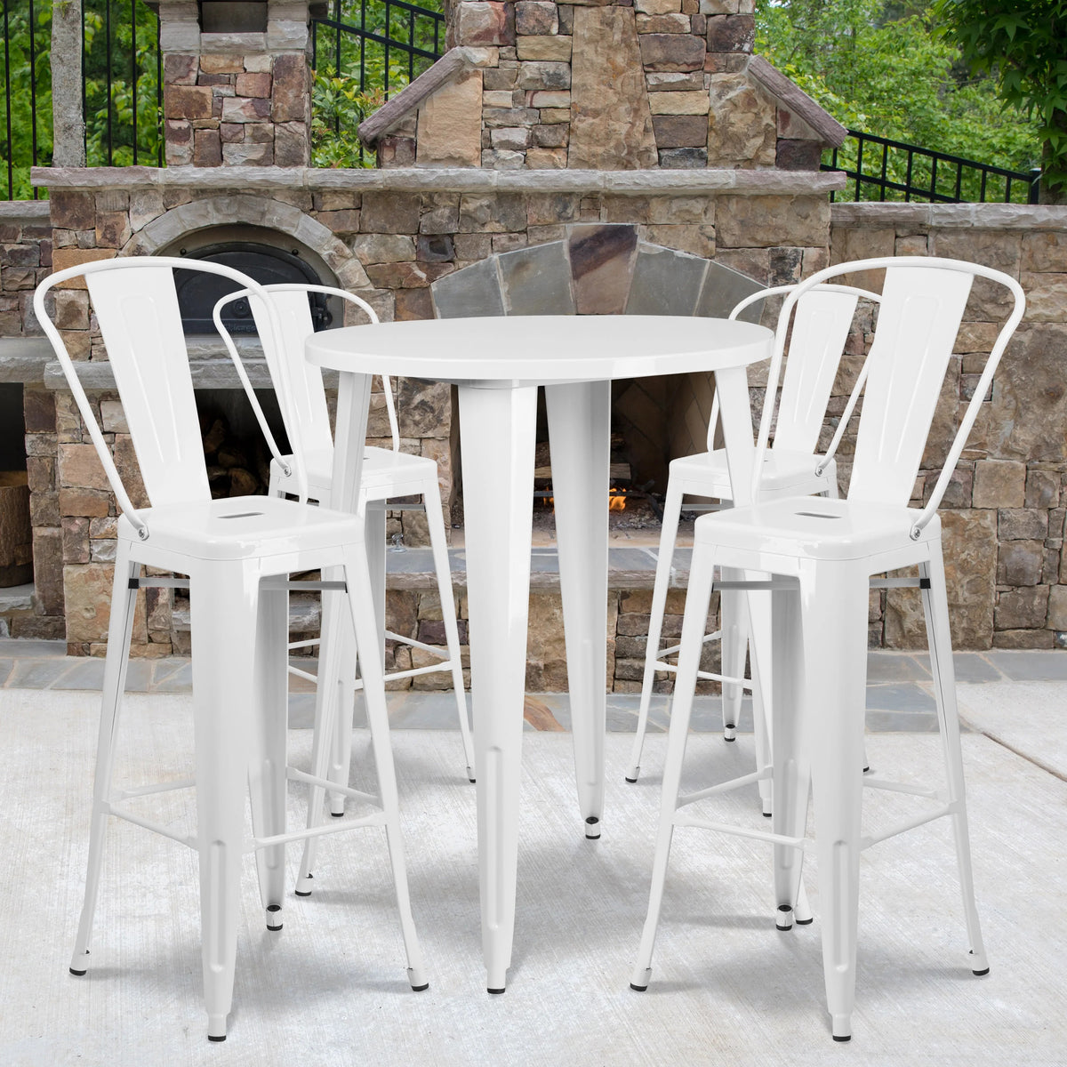 Flash Furniture CH-51090BH-4-30CAFE Table, 30" Diameter - photo 2
