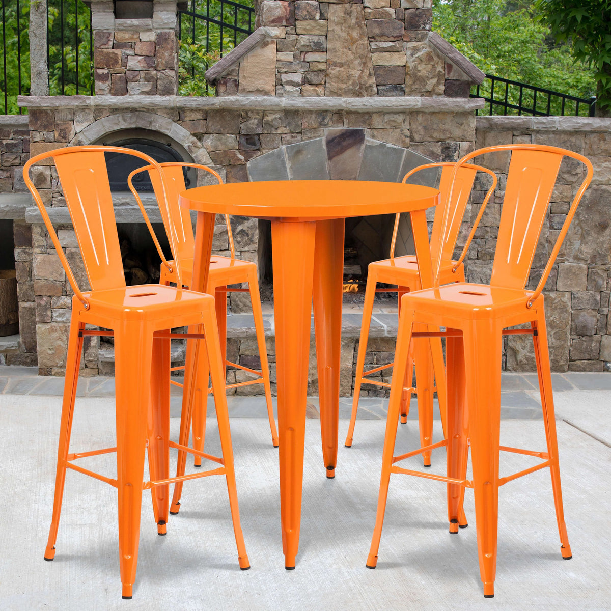 Flash Furniture CH-51090BH-4-30CAFE Table, 30" Diameter - photo 5