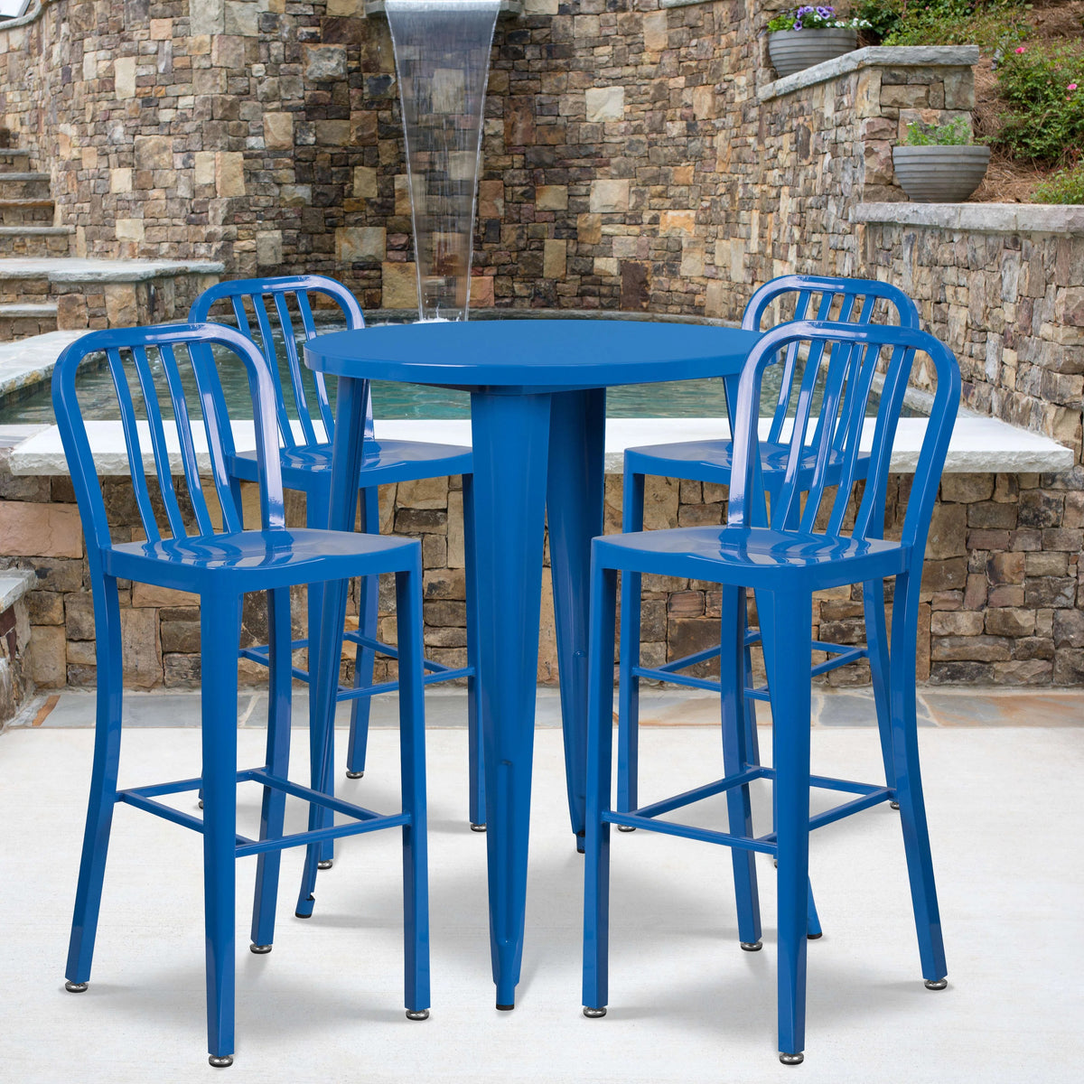 Flash Furniture CH-51090BH-4-30VRT Table, 30" Diameter - photo 2