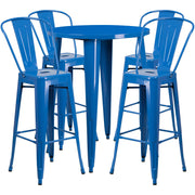 Flash Furniture CH-51090BH-4-30CAFE Table, 30" Diameter - Blue