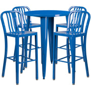 Flash Furniture CH-51090BH-4-30VRT Table, 30" Diameter - Blue