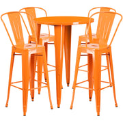 Flash Furniture CH-51090BH-4-30CAFE Table, 30" Diameter - Orange