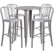 Flash Furniture CH-51090BH-4-30VRT Table, 30" Diameter - Silver