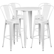 Flash Furniture CH-51090BH-4-30CAFE Table, 30" Diameter - White