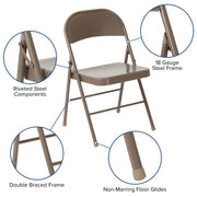 Flash Furniture BD-F002 Folding Chair, 18" Wide - photo 3