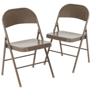 Flash Furniture BD-F002 Folding Chair, 18" Wide - Beige