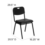 Flash Furniture RUT-GK01-BK-GG Chair, 16 1/4" Wide, Black - photo 4