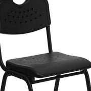 Flash Furniture RUT-GK01-BK-GG Chair, 16 1/4" Wide, Black - photo 6
