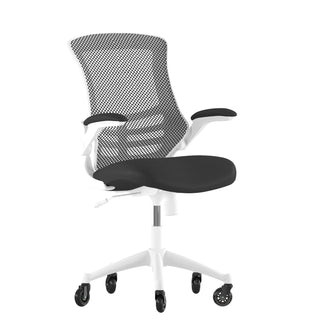 Flash Furniture BL-X-5M-WH-BK Office Chair, 24 1/2" Wide - Black