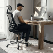 Flash Furniture BL-X-5H-GG Office Chair, 25 1/2" Wide, Black - photo 3