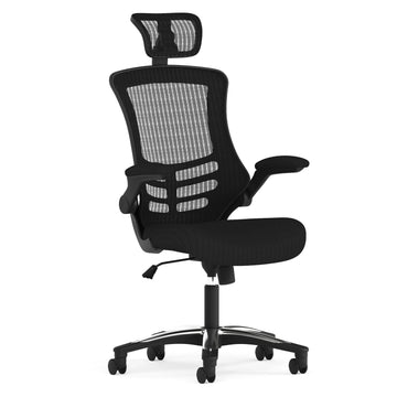 Flash Furniture BL-X-5H-GG Office Chair, 25 1/2" Wide, Black - Default Title