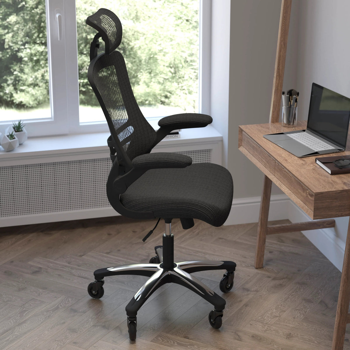Flash Furniture BL-X-5H-RLB-GG Office Chair, 25 1/2" Wide, Black - photo 5