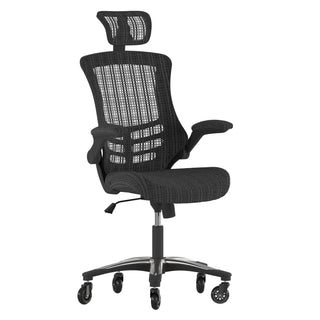 Flash Furniture BL-X-5H-RLB-GG Office Chair, 25 1/2" Wide, Black - Default Title
