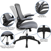 Flash Furniture BL-X-5M-BK-GG Office Chair, 25 3/4" Wide, Black - photo 3