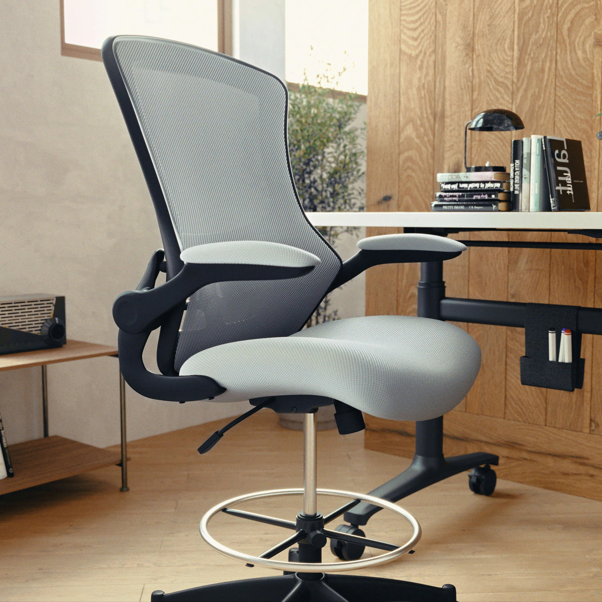 Flash Furniture BL-X-5M-D Drafting Stool, 24 1/2" Wide - photo 6
