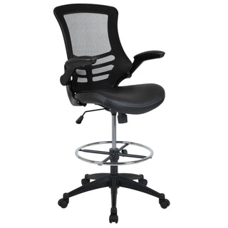 Flash Furniture BL-X-5M-D Drafting Stool, 24 1/2" Wide - Black