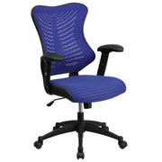 Flash Furniture BL-ZP-806 Office Chair, 25 3/4" Wide - Blue