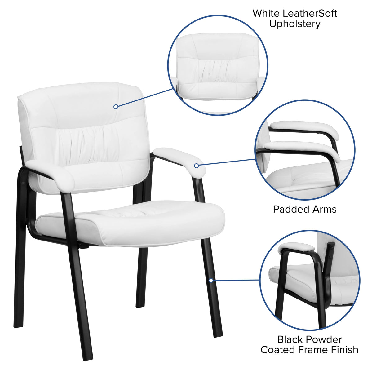 Flash Furniture BT-1404 Chair, 23 1/4" Wide, Black - photo 3