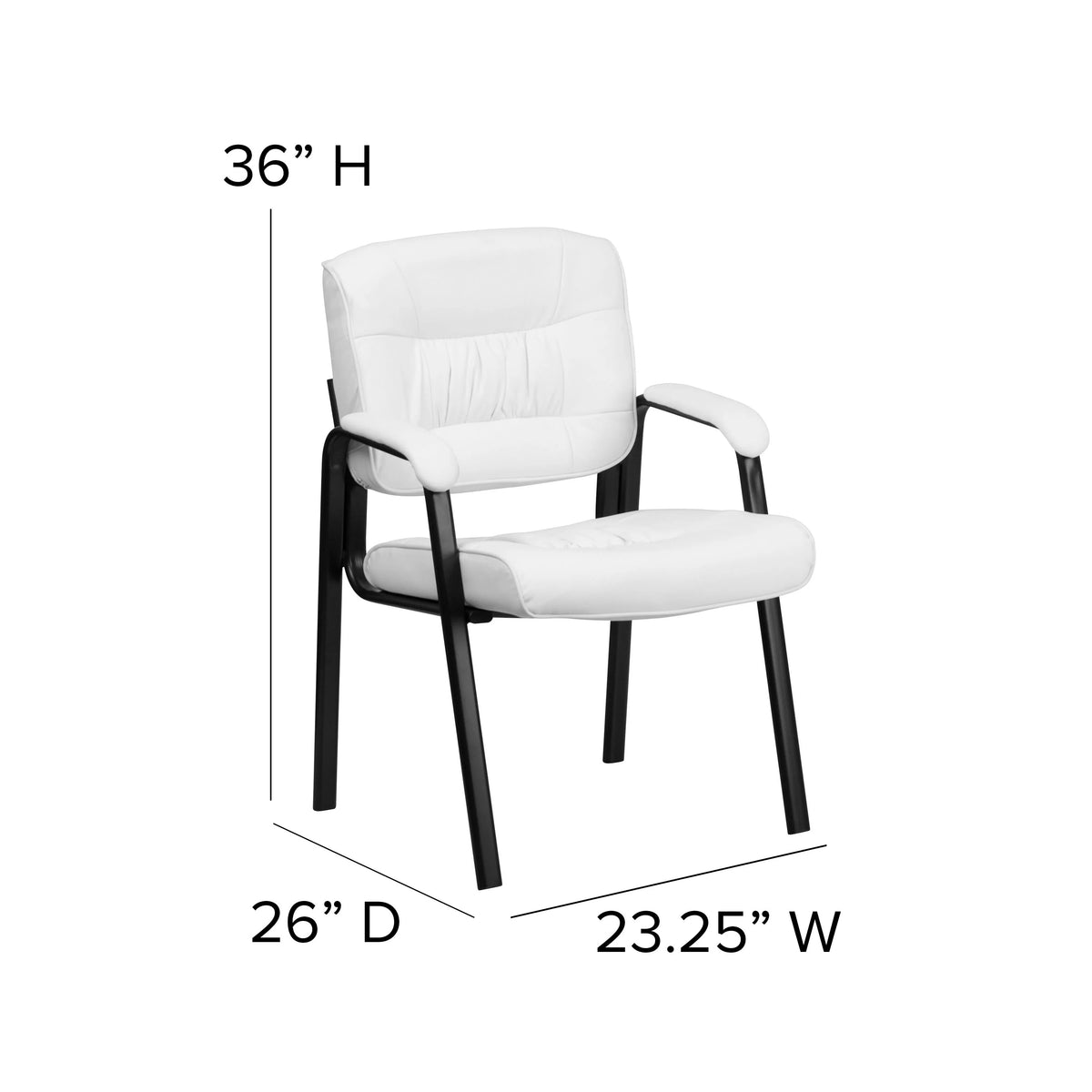 Flash Furniture BT-1404 Chair, 23 1/4" Wide, Black - photo 4