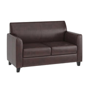 Flash Furniture BT-827-2 Hercules Diplomat Loveseat, 52" Wide - Brown Leather