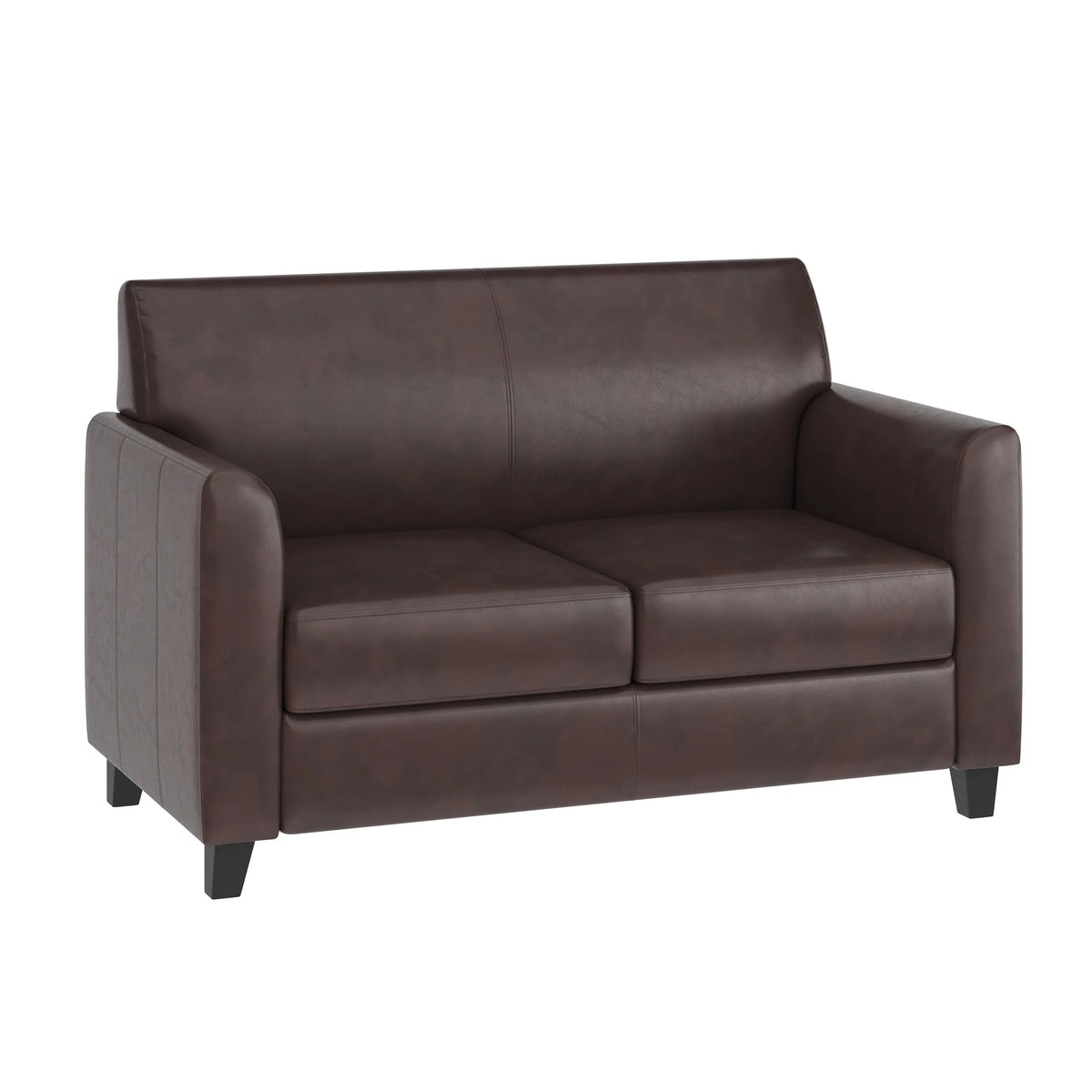Flash Furniture BT-827-2 Hercules Diplomat Loveseat, 52" Wide - Brown Leather