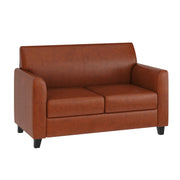 Flash Furniture BT-827-2 Hercules Diplomat Loveseat, 52" Wide - Cognac Leather