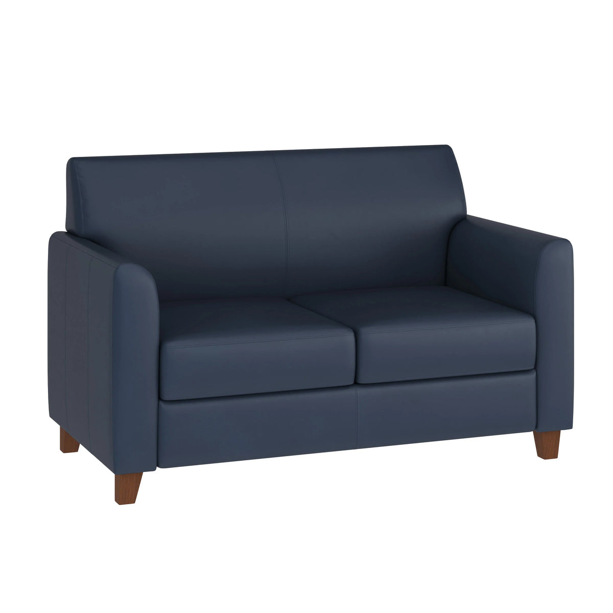 Flash Furniture BT-827-2 Hercules Diplomat Loveseat, 52" Wide - Navy LeatherSoft