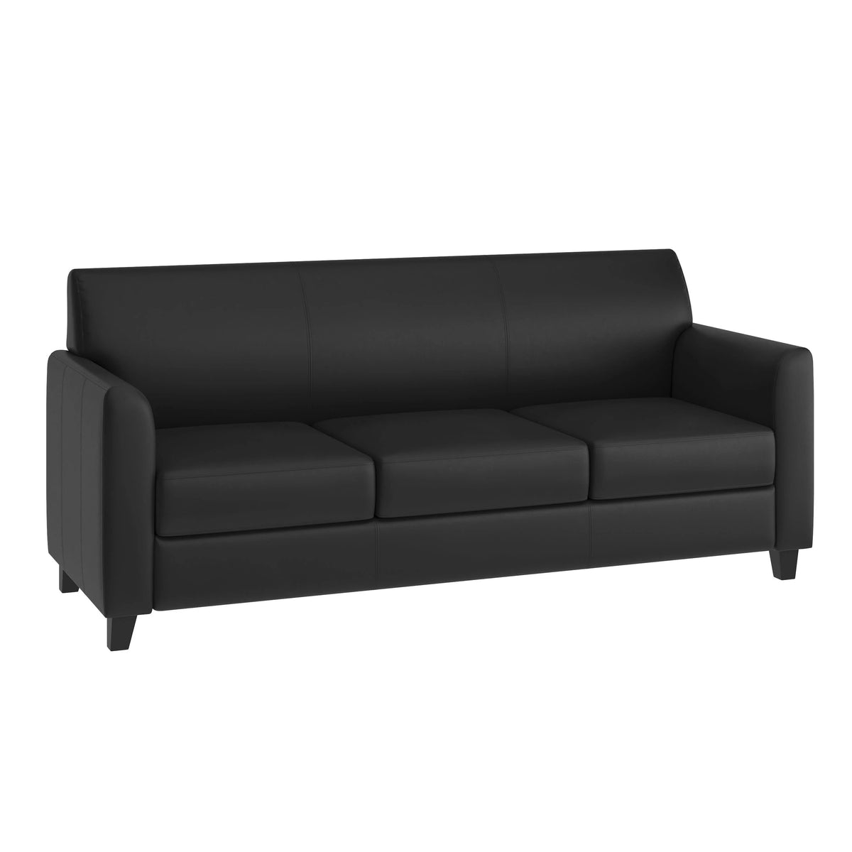 Flash Furniture BT-827-3 Hercules Diplomat Sofa, 70" Wide - Black