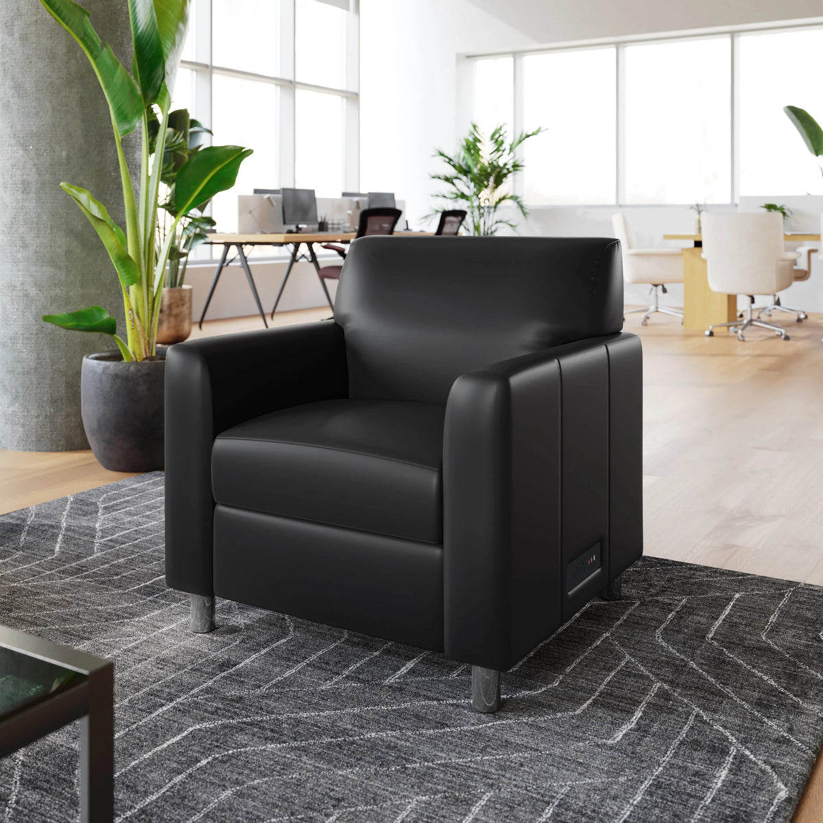 Flash Furniture BT-827U Agent Chair, Black - photo 2