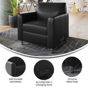 Flash Furniture BT-827U Agent Chair, Black - photo 3