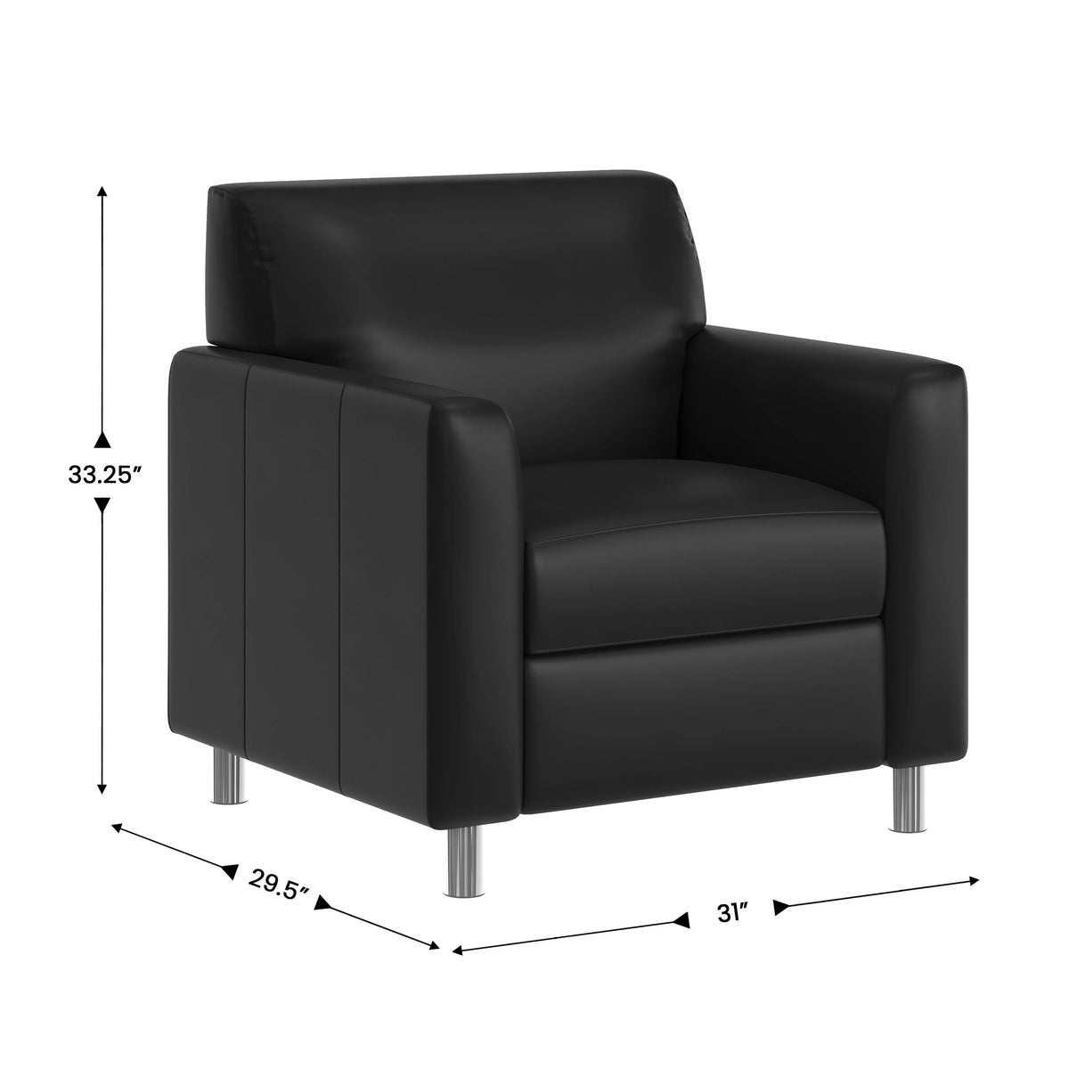 Flash Furniture BT-827U Agent Chair, Black - photo 4