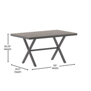 Flash Furniture SB-TB288 Table, 59" Wide - photo 3