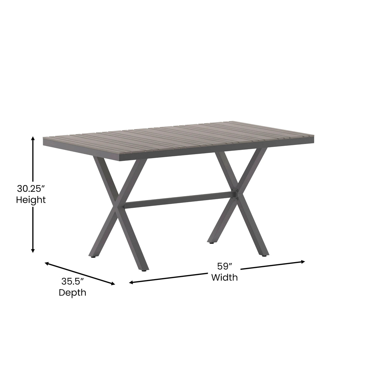 Flash Furniture SB-TB288 Table, 59" Wide - photo 3