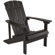 Flash Furniture JJ-C14501 Adirondack Chair, 29 1/2" Wide - Slate Gray