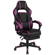 Flash Furniture CH-00288 Video Game Chair, 28" Wide - Black Purple