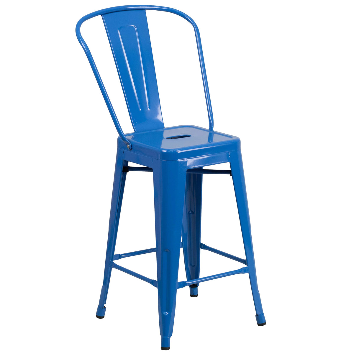 Flash Furniture Stool, 17 3/4" Wide - Blue