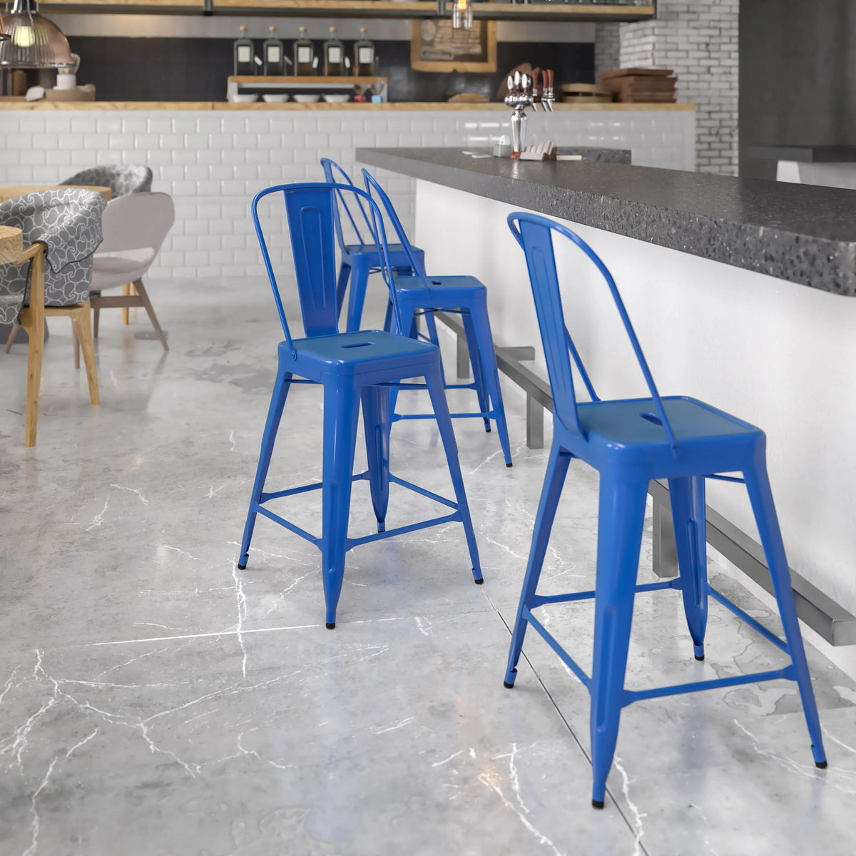 Flash Furniture CH-31320-24GB-BQ-GG Stool, 17 3/4" Wide - photo 2